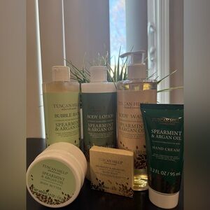 Spearmint & Argan Oil Bath Set 6pcs